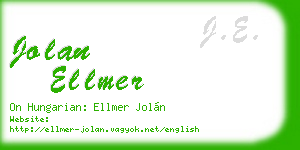 jolan ellmer business card